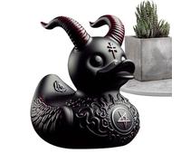 Figurine De Canard, Sculpture De Canard, Sculpture Gothique en Résine, Ornement Noir en Résine, Satanique Goth, Figurines Gothiques Maléfiques, Roche La Mort, Gothique, Statues