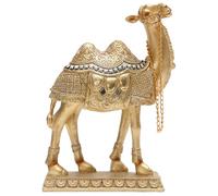 Figurine de chameau en laiton doré Petite statue pour les services de bureau Décoration de bureau Ornement Faune Figurine