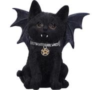 Figurine De Chat Chauve-Souris Noire 16 Cm, Vampuss, Cadeau De Sorcière, Décoration D'halloween, Moulée En Résine