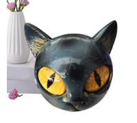 Figurine de chat noir, hémation chat noir | Art en résine pour emménagement cadeau fête d'anniversaire vacances femmes hommes amoureux des animaux salon terrasse table de chevet