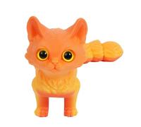 Figurine de chaton à queue mobile avec joint à rotule pour anniversaire, vacances, fête d'anniversaire pour enfants, figurine de chaton de dessin animé