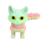 Figurine de chaton à queue mobile avec joint à rotule pour anniversaire, vacances, fête d'anniversaire pour enfants, figurine de chaton de dessin animé