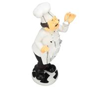 Figurine de Chef Français en Résine 3D, Décoration de Chef Amusante pour Salon, Chambre à Coucher, Bureau, Cuisine