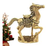 Figurine de cheval - Art métallique de la prospérité - Vitrine de bureau de style antique - Décoration de modèle d'étalon - Souvenir de célébrations culturelles - Casting détaillé - Gesc