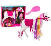 Figurine de cheval blanc pour peigner la selle
