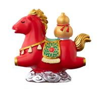 Figurine de cheval chinois - Souvenir de bénédiction du printemps en résine - Statue de cheval du Nouvel An chinois | Pour la maison, le bureau, la chambre, le salon, le bureau, l'entrée