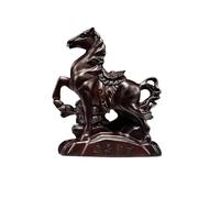 Figurine de cheval exquise comme décoration de bureau élégante en résine pour un heureux (A, 8 cm)
