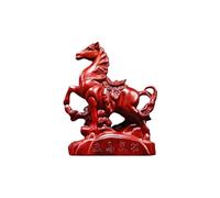 Figurine de cheval exquise comme décoration de bureau élégante en résine pour un heureux (B, 8 cm)