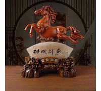Figurine De Cheval Feng Shui, Statue De Cheval Feng Shui De Style Chinois, Décoration Du Nouvel An Lunaire 2026, Parfaite For La Décoration De La Maison Et Du Bureau(Rosewood)
