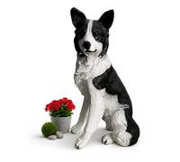 Relaxdays Figurine chien XXL en résine jardin