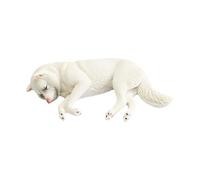 Figurine de chien Shiba Inu mignon - Décoration de chien couché - Modèle miniature - Décoration de gâteau - Cadeau pour femme - Maman - Décoration d'anniversaire - Collectionneur