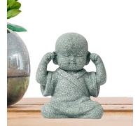 Figurine de Chinois - Statue de Bouddha insouciante, Ornement en résine, Accent Décoratif Zen | Mini Sculpture Spirituelle Cadeau de Délicate Manufacture pour Cabinet à Vin,