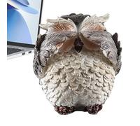 Figurine de chouette en résine - Décoration d'intérieur rétro en résine | Ornements de table sculptés en forme d'animal - Accessoires de jardin féérique pour chambre à coucher, table basse