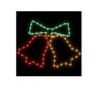 Figurine de cloches de Noël avec 72 LED 50x56 cm