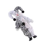 Figurine de clown artistique avec cadre en fer, design articulé, poupée de collection pour la décoration de la maison, du bureau, figurine de clown occidental