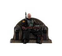 Figurine de collection 1/6 Hot Toys Star Wars: The Mandalorian Boba Fett Repaint Armor and Throne Special Edition Noir 30 cm