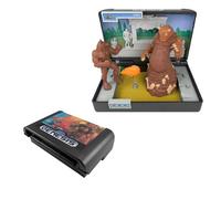 Figurine de Collection Altered Beast - Console Heroes - Réplique Cartouche Pliable Sega Mega Drive, Diorama de Jeu rétro avec Figurines Loup-Garou et Boss Aggar, Décor cimetière
