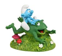 Figurine de collection Aqua Della Les Schtroumpfs, sur la grenouille (2022)