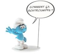 Figurine de collection bulle "Comment ça Schtroumpf ?"