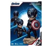 Figurine de Collection Captain America avec Socle Effet Roche Mini Egg Attack MARVEL Bleu