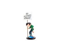 Figurine de Collection - COLLECTOYS - Gaston et sa Pancarte : Non aux Cadences Infernales