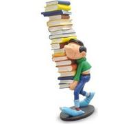 Plastoy - 00300 - Resine-Gaston Portant Une Pile De Livres, Jaune/Doré