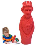 Figurine de collection de la Reine Elizabeth II - souvenir commémorative de la famille royale, décorative pour effacer le design adorable et | Cadeau souvenir pour prix i