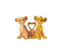 Figurine de collection Disney de Le Roi Lion - Simba & Nala - Cœur - pour Indifférent - multicolore Standard