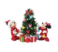 Figurine de collection Disney de Mickey & Minnie Mouse - Mickey & Minnie Mouse - Sapin de Noël - pour Indifférent - multicolore Standard
