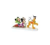 Figurine de collection Disney de Mickey & Minnie Mouse - Pluto Chien de Traîneau - pour Indifférent - multicolore Standard