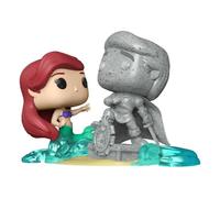 Figurine de collection en vinyle Funko Disney POP Ultimate Princess- Ariel & Statue Eric Beige 9 cm