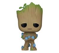 Figurine de collection en vinyle Funko Je s'appelle Groot POP! Groot w/ Grunds Vert 9 cm