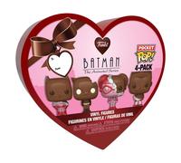 Figurine de collection Funko DC Valentines Pocket POP! Vinyl Choc (x4) Marron 4 cm