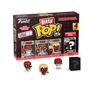Figurine de collection Funko Deadpool Bitty POP! Vinyl Sleepover (x4) Rouge 2,5 cm