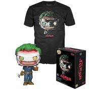 Figurine de collection Funko POP & Tee Dc Comics The Joker M Multicolore M