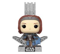 Figurine de collection Funko Star Wars The Mandalorian POP! Deluxe Bo Katan w/Throne Multicolore 9 cm