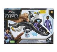 Figurine de collection Marvel Black Panther 15 cm avec Véhicule G