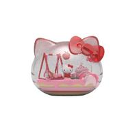 Figurine de collection Mighty Jaxx x Sanrio Kandyland Hello Kitty Diorama de table dôme pailleté rose