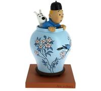 Figurine de collection Moulinsart Tintin et Milou dans la potiche 46401 (2017)