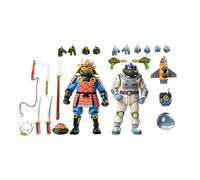 Figurine de collection NECA Tortues Ninja (Cartoon) Space Adventure & Samurai Turtles (x2) Multicolore 18 cm