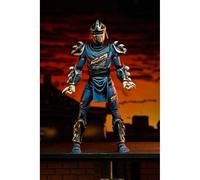 Figurine de collection NECA Tortues Ninja (Mirage Comics) Battle Damaged Shredder Bleu 18 cm