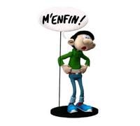 Figurine de collection Plastoy Gaston Lagaffe et sa pancarte M'enfin ! (00318)