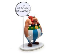 Figurine Obelix : Oui Je Boude? Et Alors Plastoy Blanc TU