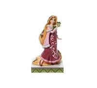 Figurine de Collection Raiponce avec cadeau en résine aspect bois - Résine aspect bois Hauteur 18 cm - Largeur 9 cm - Longueur 11 cm