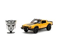 Figurine de collection Réplique véhicule 1977 Jada Toys Transformers Chevy Camaro T7 Bumblebee Jaune TU