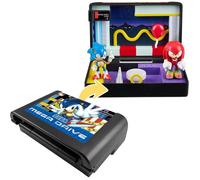 Figurine de collection Sonic the Hedgehog 3 Console Heroes Sega Mega Drive cartouche pliable diorama rétro