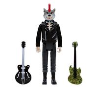 Figurine de collection Super7 Rancid ReAction Skeletim (Wolf Head) Noir 10 cm