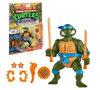 Figurine de collection - TORTUES NINJA - T0001A - Leonardo 10 cm - 7 points d'articulation - Carapace coffre