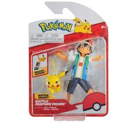 Figurine De Combat Ash + Pikachu 4,5” PKW2473 Pokémon (Jazwares / Pokémon)