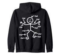 Figurine de comédie Ow Ow Stick - Douleur Chronique Sweat à Capuche